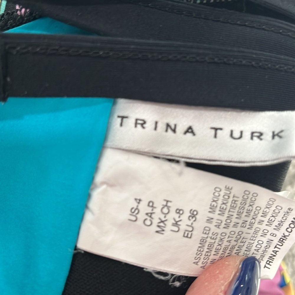 Trina Turk swimsuit 3 pieces set size 4 - Picture 8 of 8
